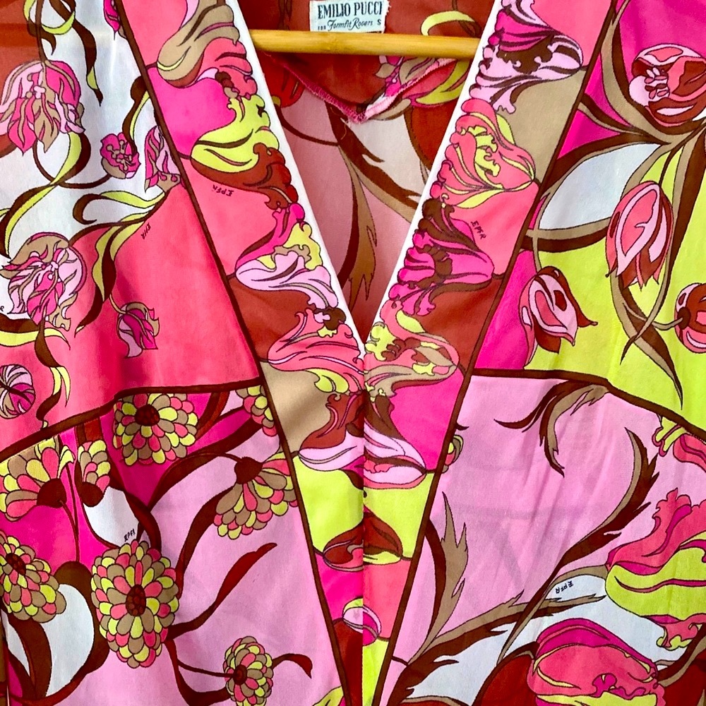 💐VINTAGE EMILIO PUCCI EPFR HOST PICK 1960s Caftan S